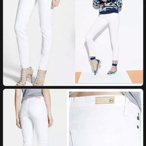 AG Adiano Goldschmied 'The Ballad” Slim Boot Cigarette (white) jsize 26R (27L)